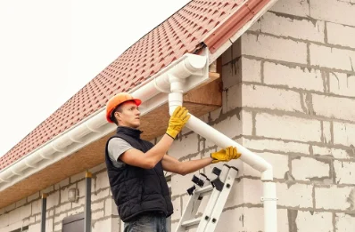 Pose et remplacement de gouttières à Billiers
